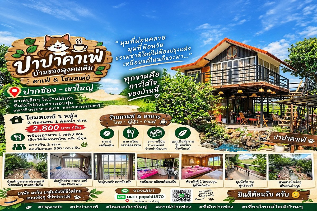 Papacafe’ Homestay Khao Yai – Pak Chong
